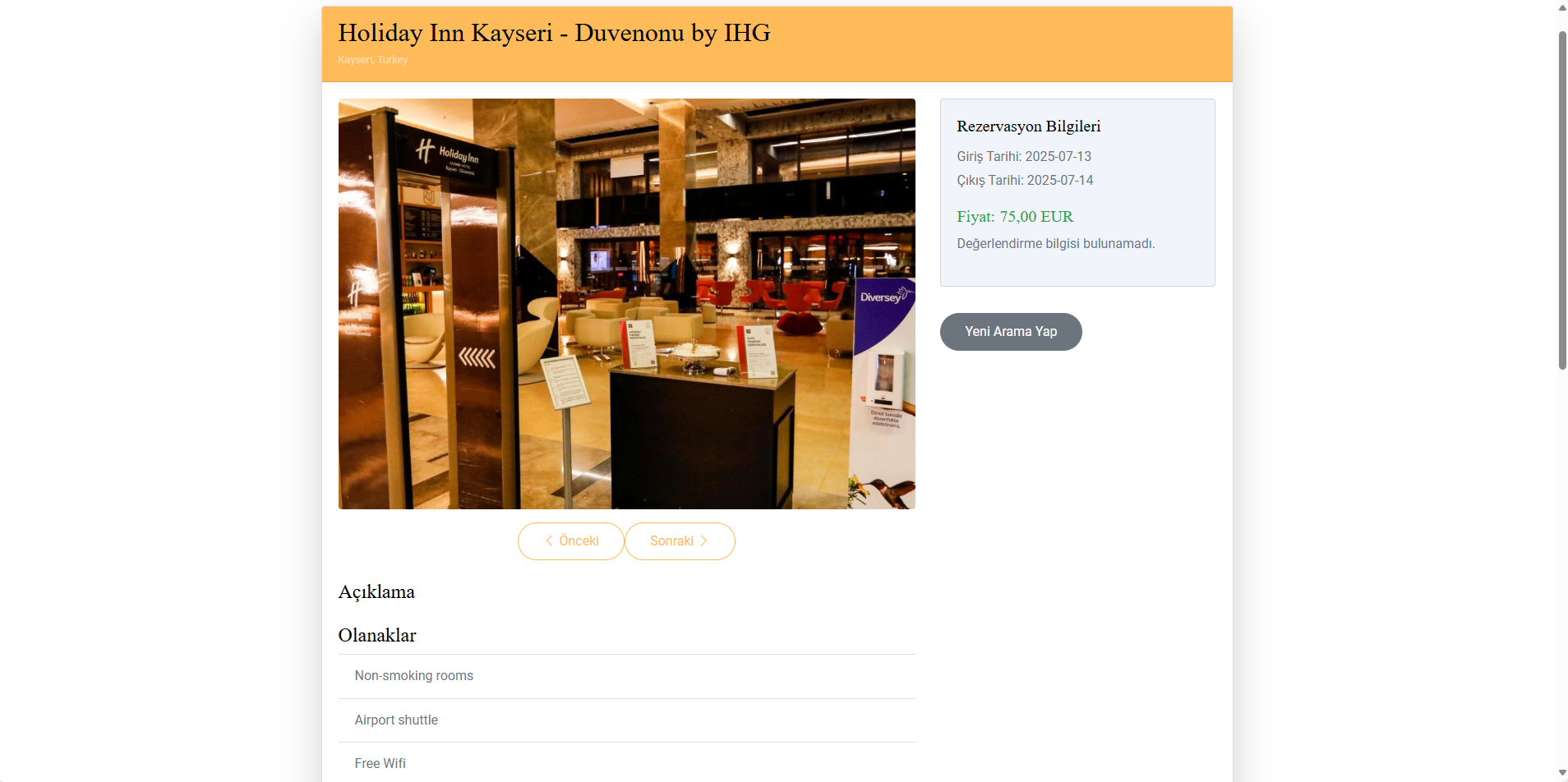 Booking.com API Entegrasyonlu Otel Arama ve Listeleme Uygulaması | ASP.NET Core 8