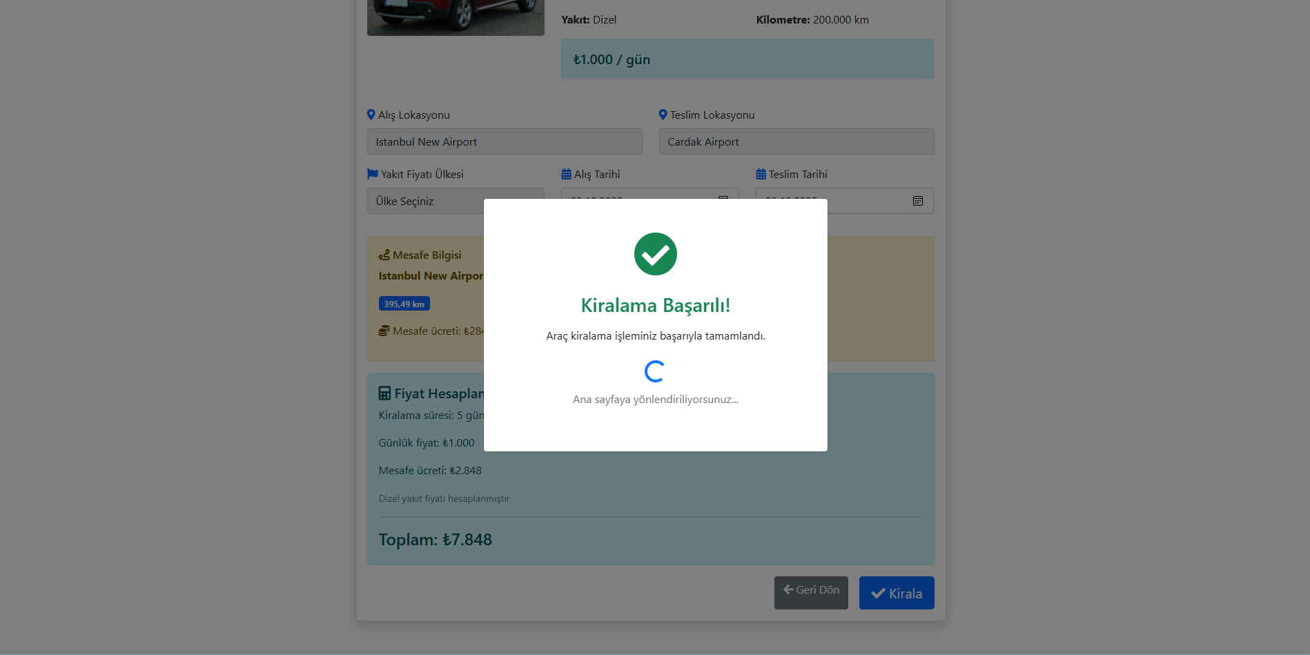 CQRS Rent A Car Project