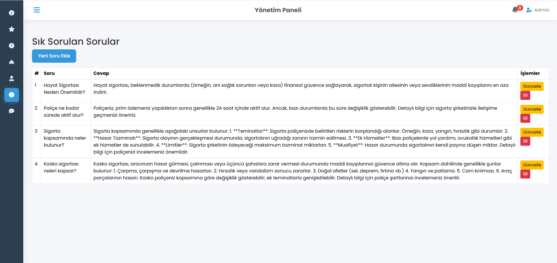 InsuranceWebAIProject – Yapay Zekâ Destekli Sigorta Platformu (.NET MVC & AI Entegrasyonları)