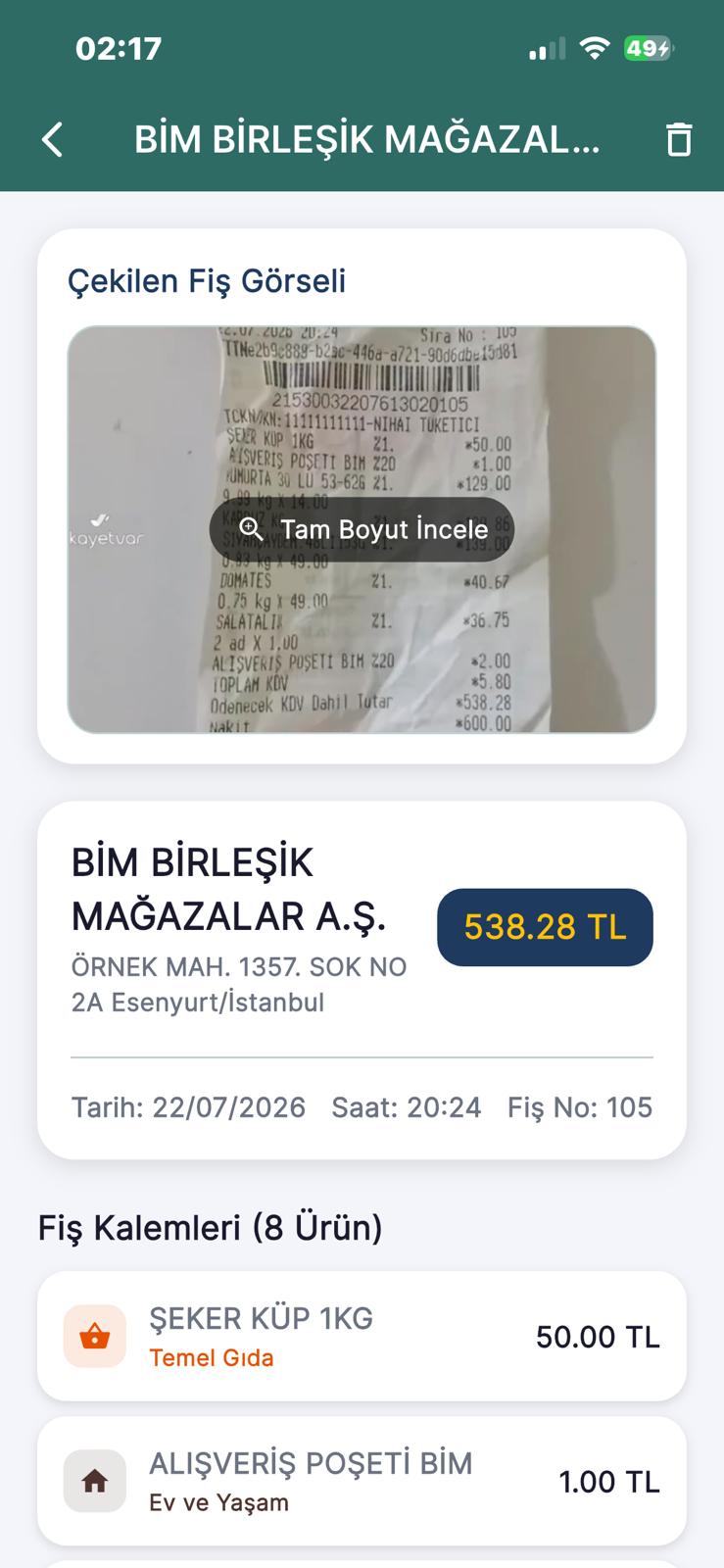 OCR Destekli Akıllı Bütçe Yönetim Sistemi (TÜBİTAK 2209-A Destekli Araştırma Projesi)