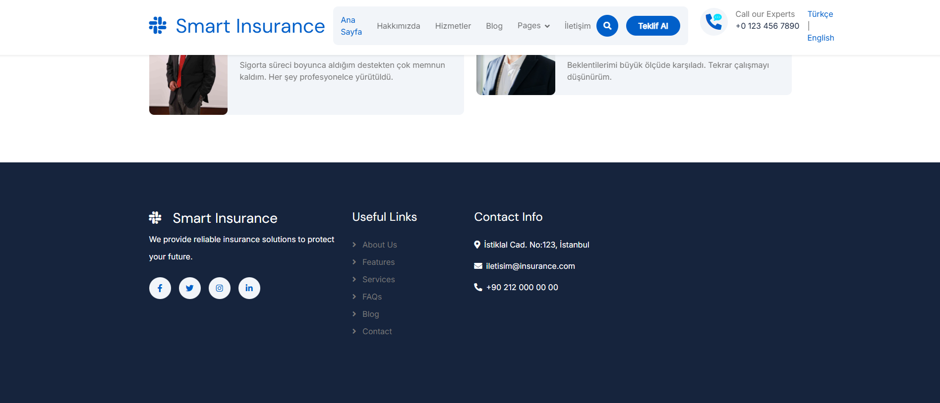 InsuranceWebAIProject – Yapay Zekâ Destekli Sigorta Platformu (.NET MVC & AI Entegrasyonları)