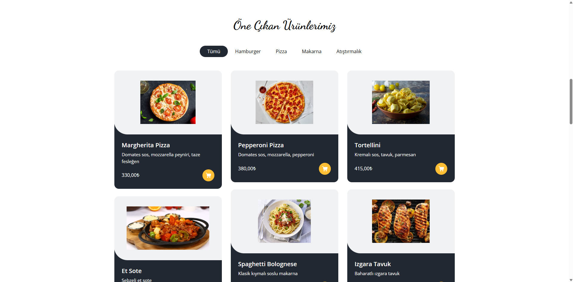 SignalR Restoran – .NET Core ile QR Kodlu Gerçek Zamanlı Sipariş Yönetimi