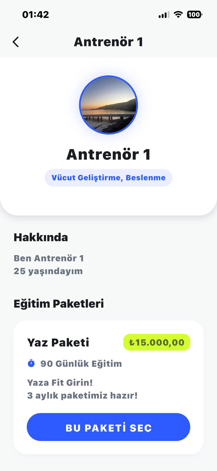 Fitbar Mobil Fitness Ekosistemi Android/IOS