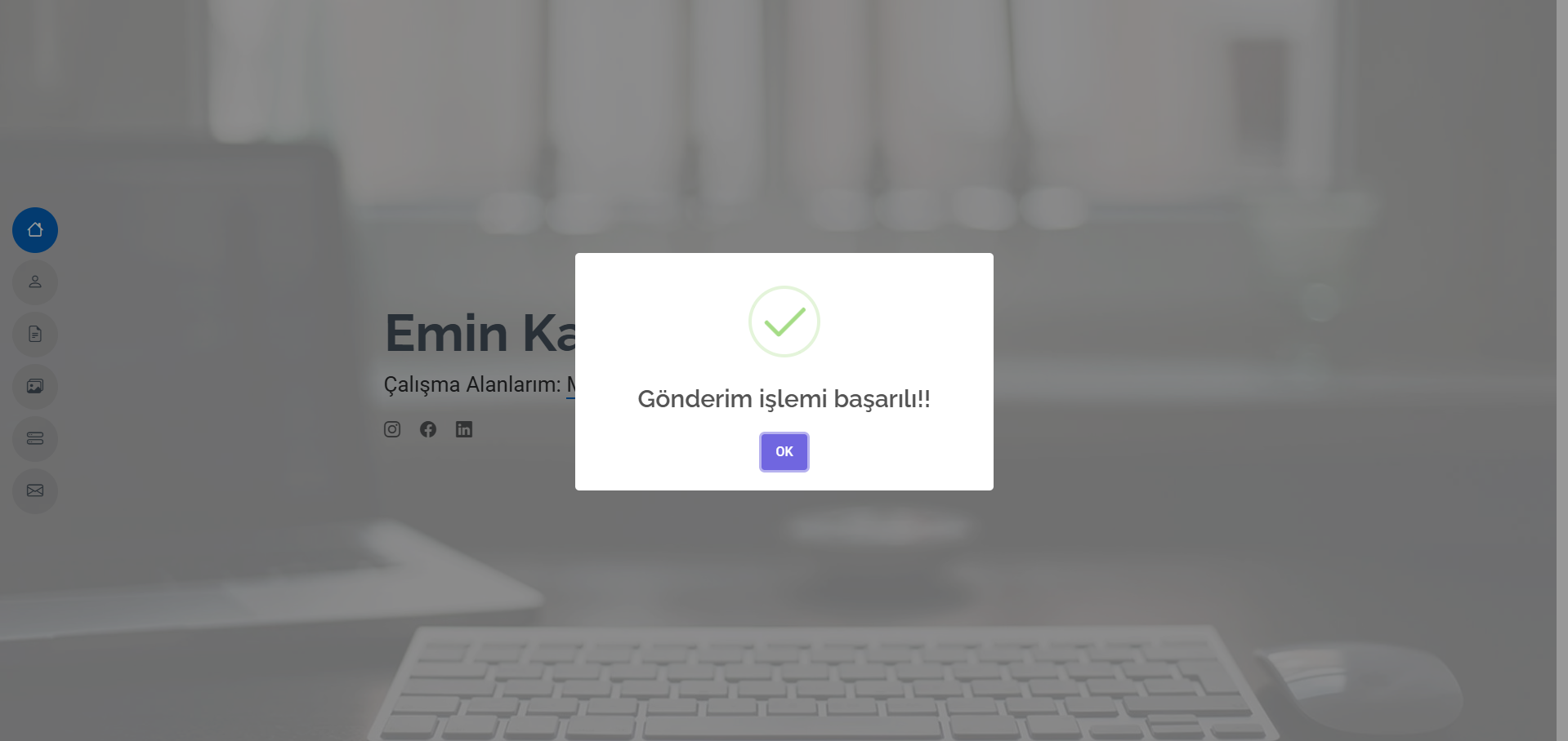 Kişisel Portfolyo Projesi – ASP.NET Core 6.0 ile Dinamik Web Sitesi